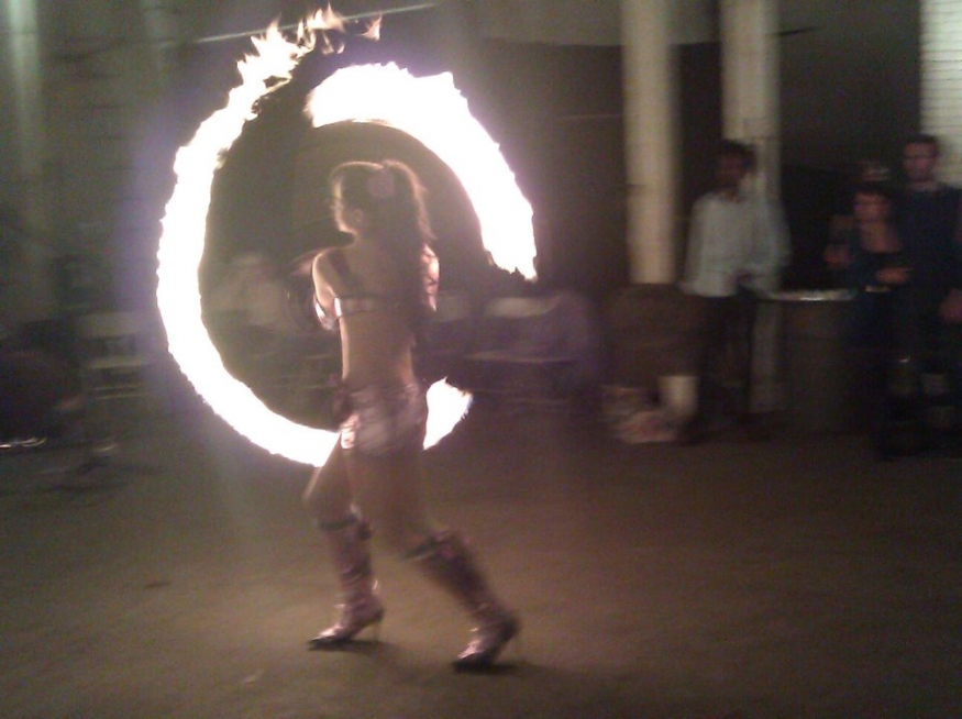 fire dancing